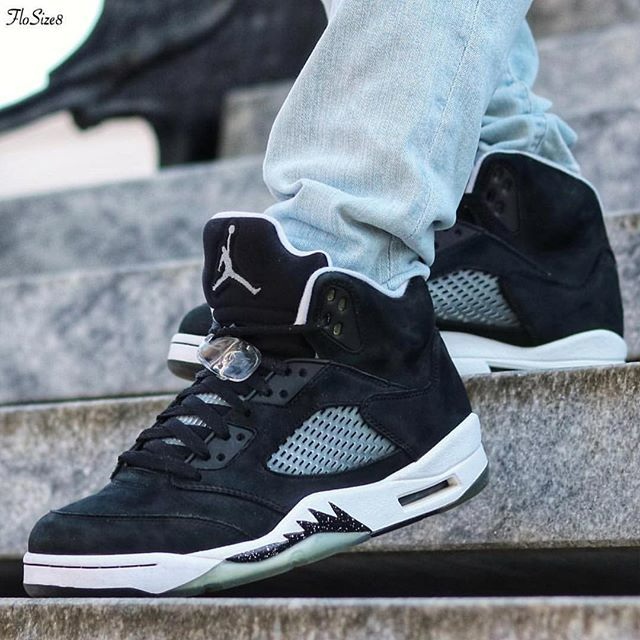 Giày Nike Air Jordan 5 Retro GS 'Oreo' 2021 440888-011 - Ảnh 5