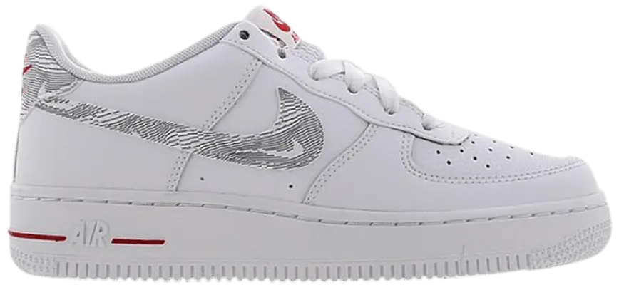 Giày Nike Air Force 1 Low GS 'White University Red' DJ4625-100