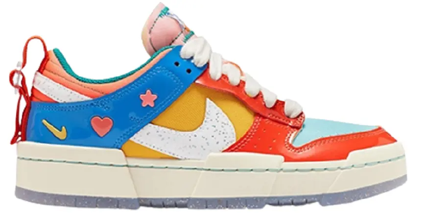 Giày Nike SB Dunk Low Disrupt Kid at Heart Orange Blue Red DJ5063-414