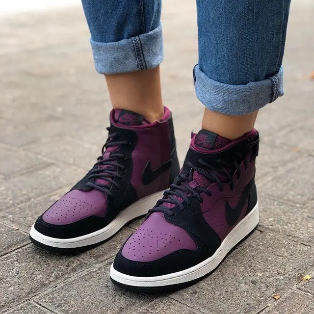 Alternative view of Giày Air Jordan 1 High Rebel XX 'Bordeaux' AR5599-600