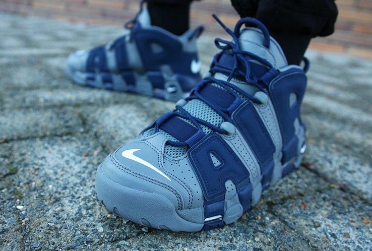 Giày Nike Air More Uptempo GS 'Georgetown Hoyas' 415082-009 - Ảnh 3