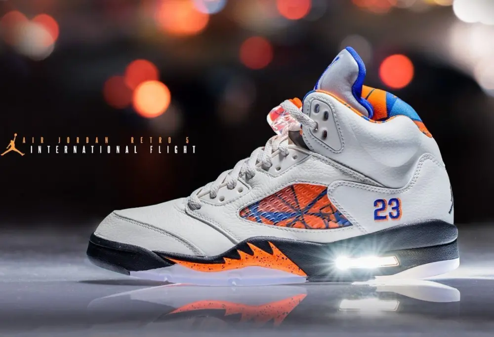 Alternative view of Giày Nike Air Jordan Retro 5 'International Flight' 440888-148
