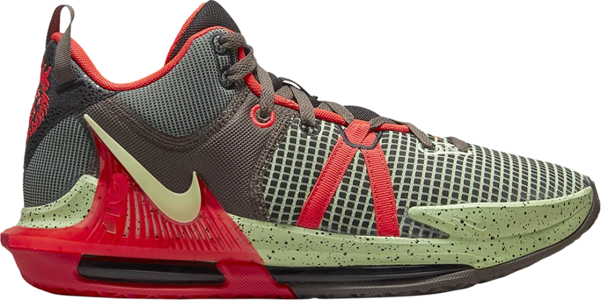 Giày Nike LeBron Witness 7 EP 'Black Crimson Alligator' DM1122-001