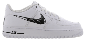Giày Nike Air Force 1 Low GS 'Doodle Swoosh White Black' DM3177-100