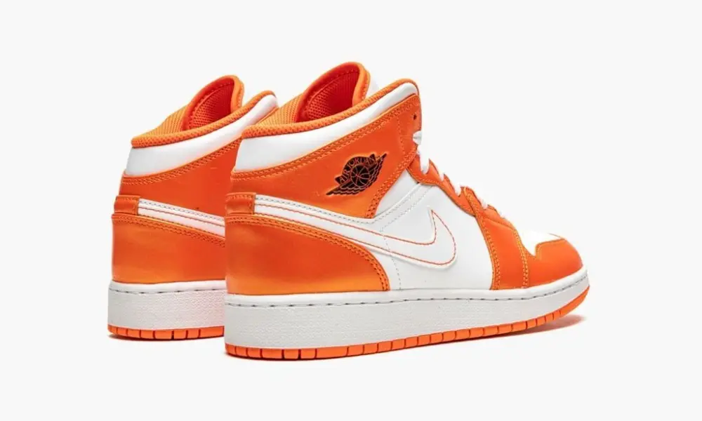 Giày Nike Air Jordan 1 Mid SE GS 'Electro Orange' DM4228-800 - Ảnh 4