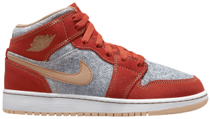 Giày Nike Air Jordan 1 Mid SE GS 'Denim Red' DM4384-600