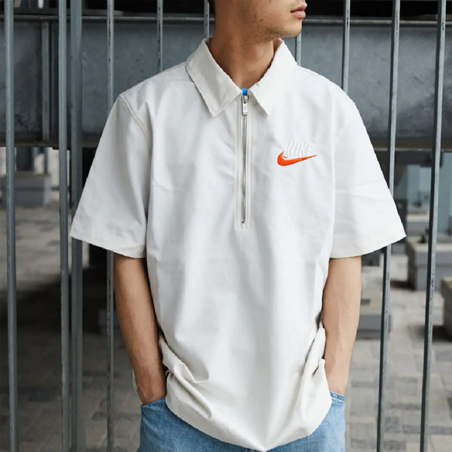 Áo Nike As M Nsw Nike Trend Overshirt ‘White’ DM5284-030 - Ảnh 2