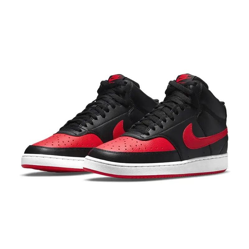 Giày Nike Court Vision Mid 'Black Red' DM8682-001 - Ảnh 4