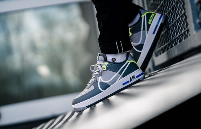 Giày Nike Air Force 1 React 'Wolf Grey' CD4366-002 - Ảnh 3