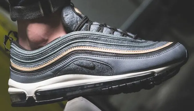 Giày Nike Air Max 97 Premium 'Deep Pewter Wool' 312834-003 - Ảnh 5