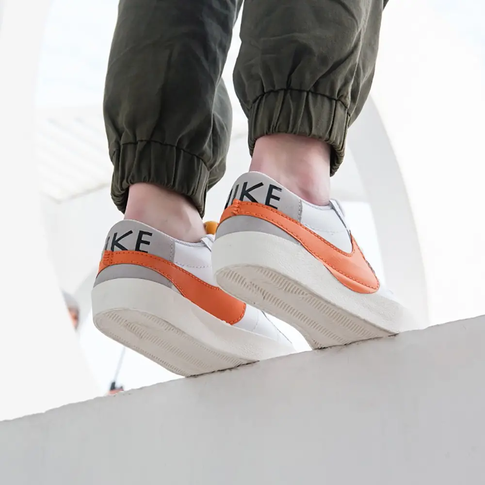 Giày Nike Blazer Low Jumbo White Orange DN2158-100 - Ảnh 4