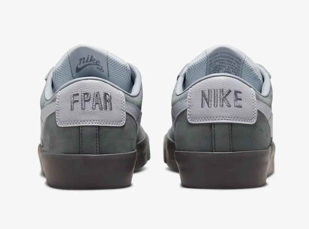 Giày Nike x FPAR SB Blazer Low QS Cool Grey DN3754-001 - Ảnh 5