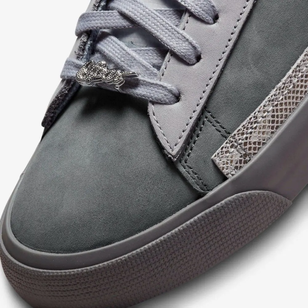 Giày Nike x FPAR SB Blazer Low QS Cool Grey DN3754-001 - Ảnh 4