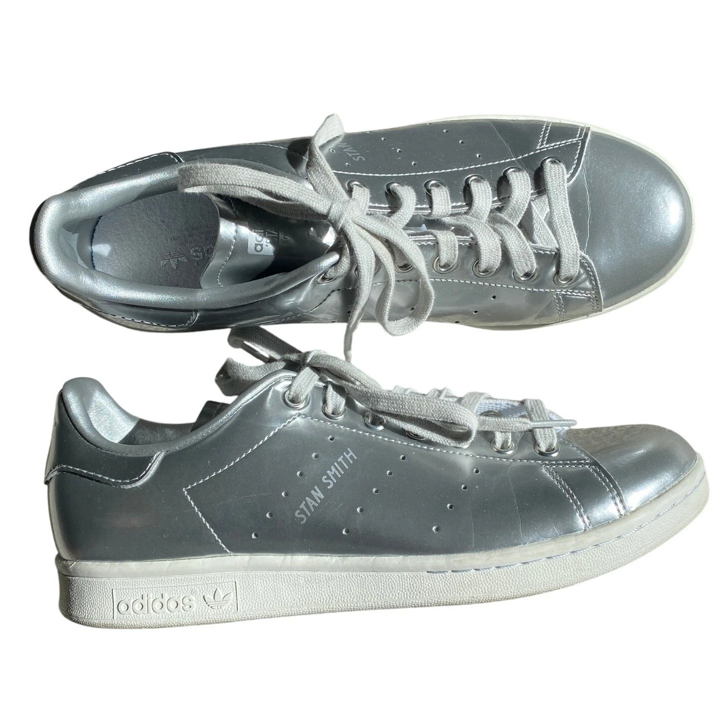 Giày Adidas Stan Smith 'Silver Metallic' FW5477 - Ảnh 7