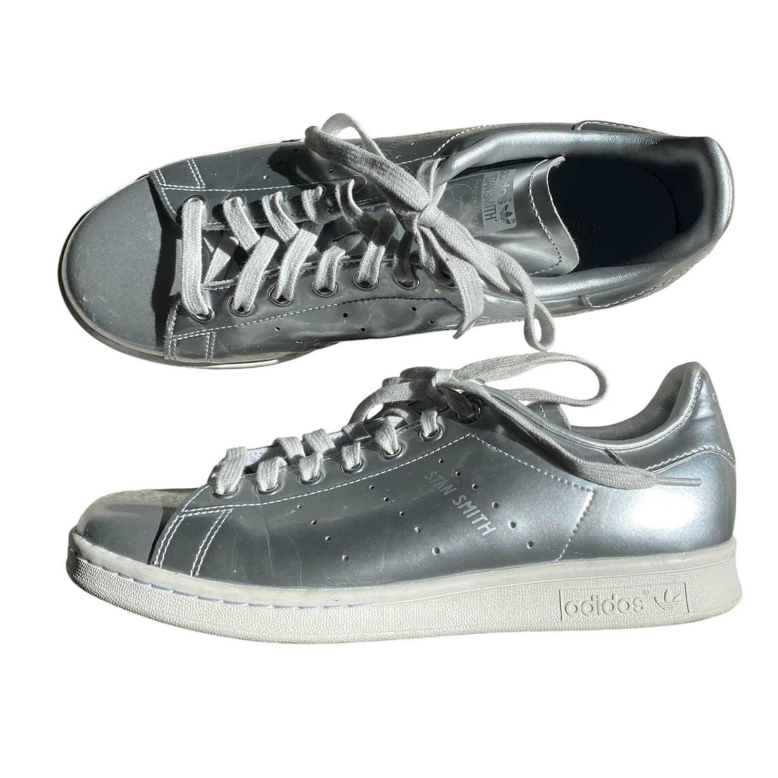 Giày Adidas Stan Smith 'Silver Metallic' FW5477 - Ảnh 5
