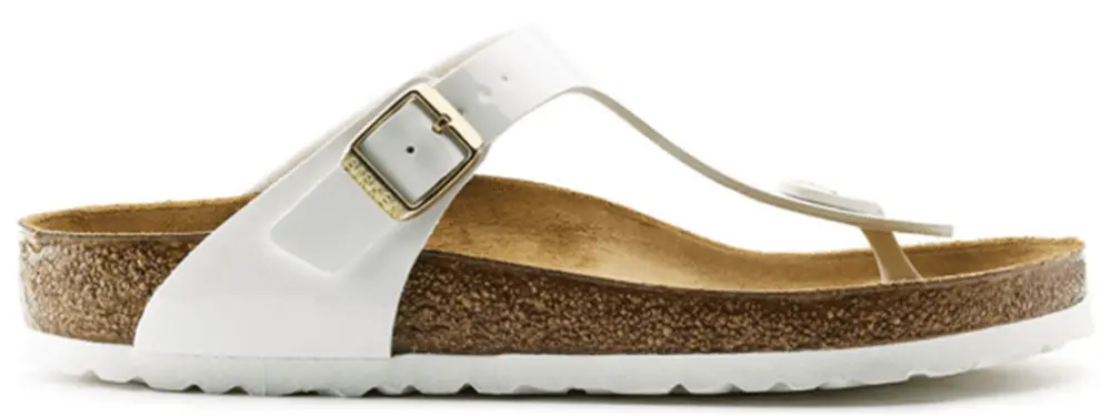 Dép Birkenstock Gizeh 'White Narrow' 1005300
