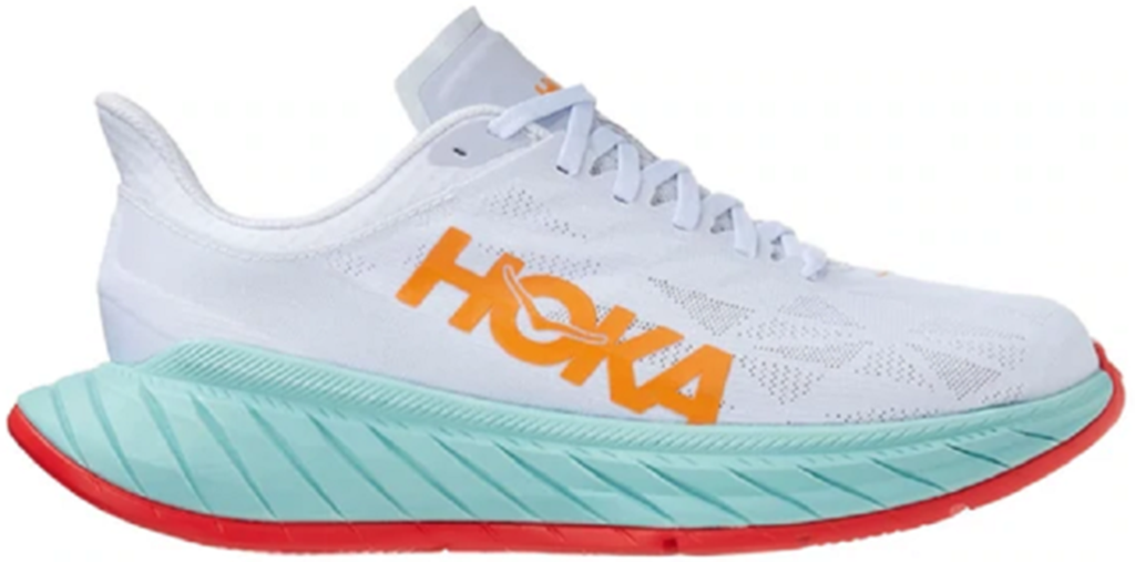 Giày Hoka One One Men’s Carbon X2 White Blazing Orange 1113526-WBOR