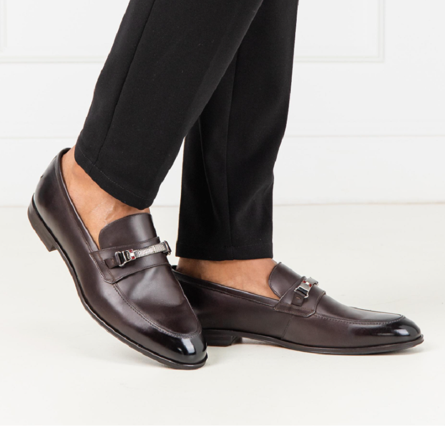 Giày Bally Weary/31 Leather Loafers 'Coffee' 6228337 - Ảnh 4