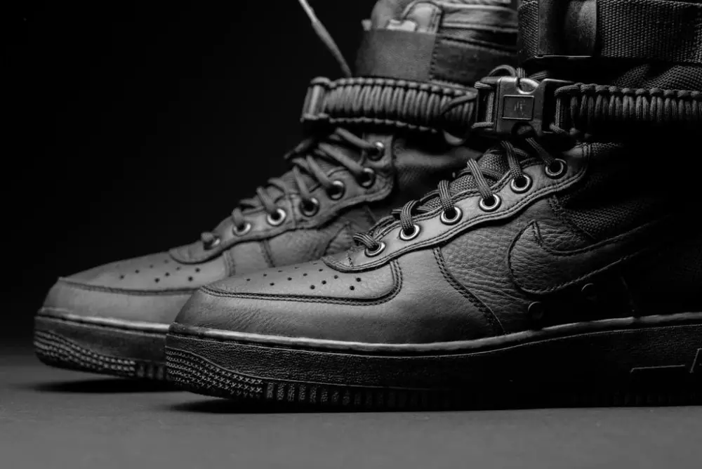 Giày Nike SF Air Force 1 'Triple Black' 864024-003 - Ảnh 3