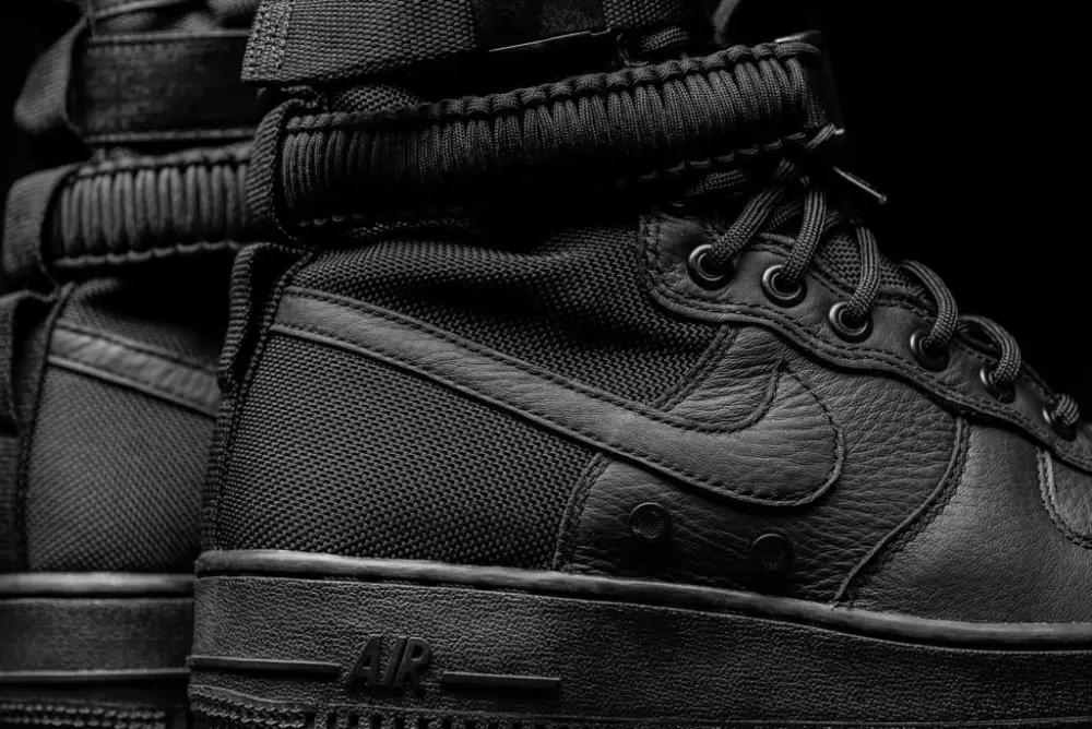 Giày Nike SF Air Force 1 'Triple Black' 864024-003 - Ảnh 5