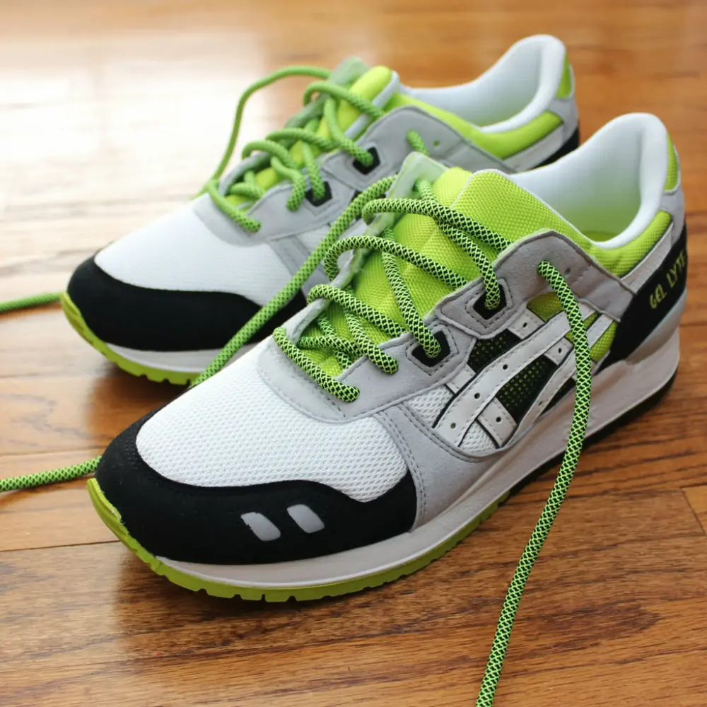 Giày Asics Gel Lyte 3 White Lime H307N-0101 - Ảnh 6