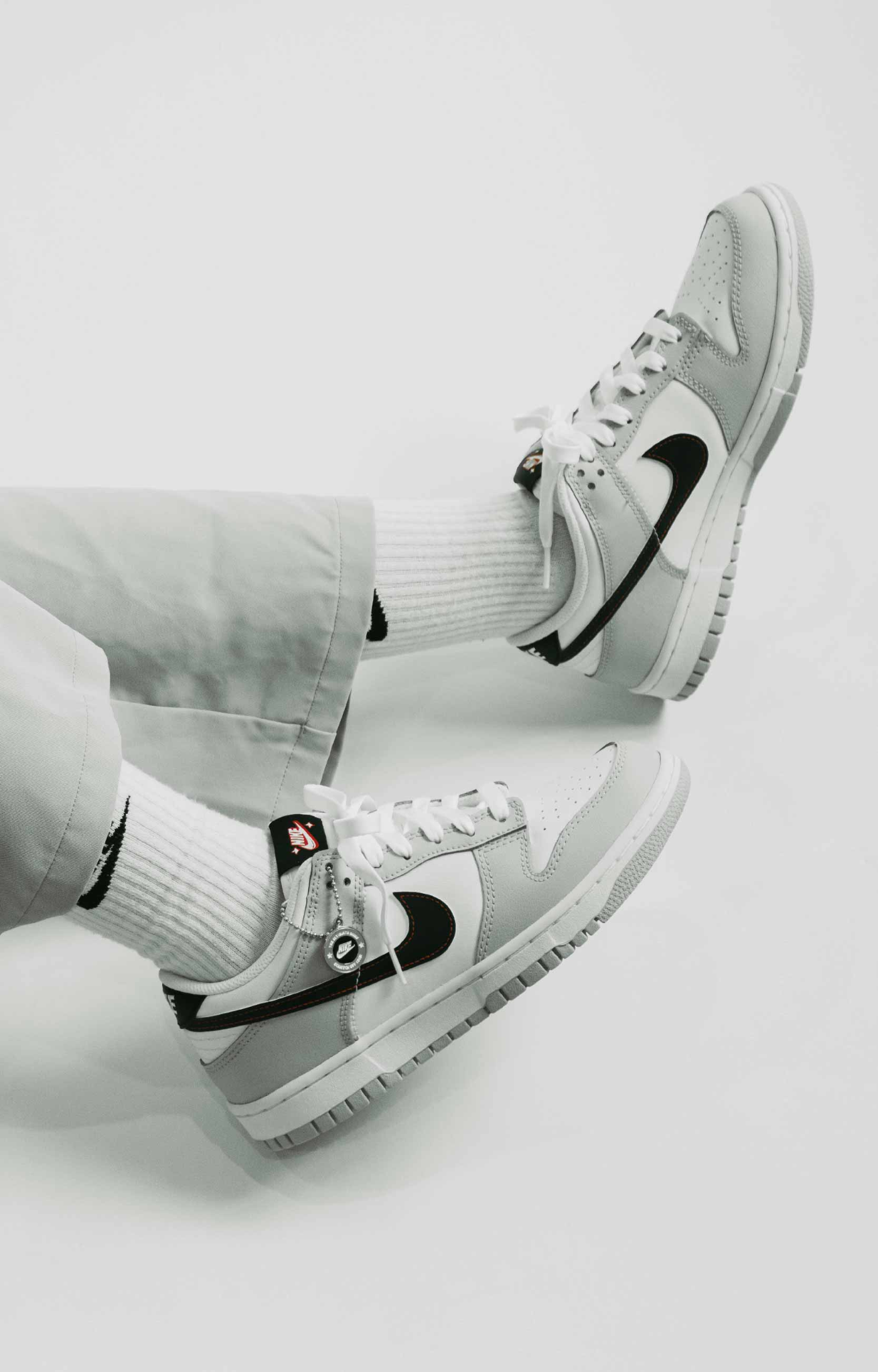 Giày Nike Dunk Low SE GS 'Lottery Pack - Grey Fog' DQ0380-001 - Ảnh 4