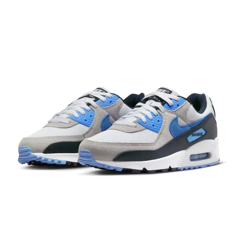Alternative view of Giày Nike Air Max 90 'White University Blue' DQ4071-101