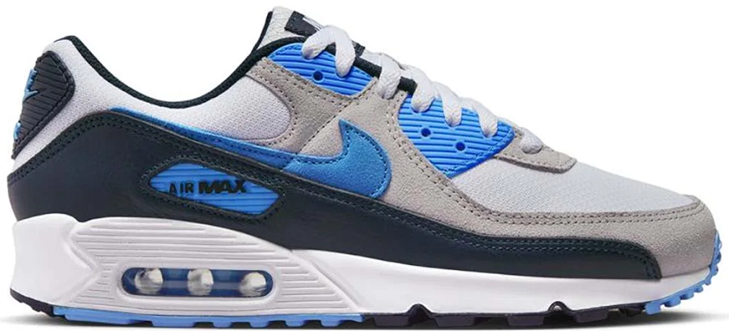 Giày Nike Air Max 90 'White University Blue' DQ4071-101
