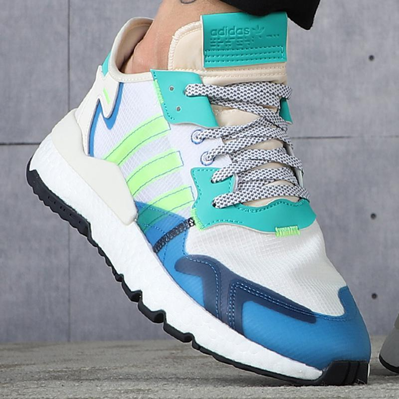 Giày Adidas Nite Jogger Marathon 'Blue Neon' FY3095 - Ảnh 5
