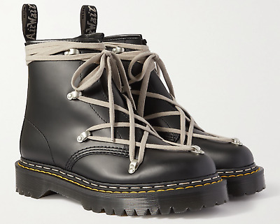 Giày Dr. Martens Rick Owens x 1460 Bex Leather Boot 'Black' 27019001 - Ảnh 3