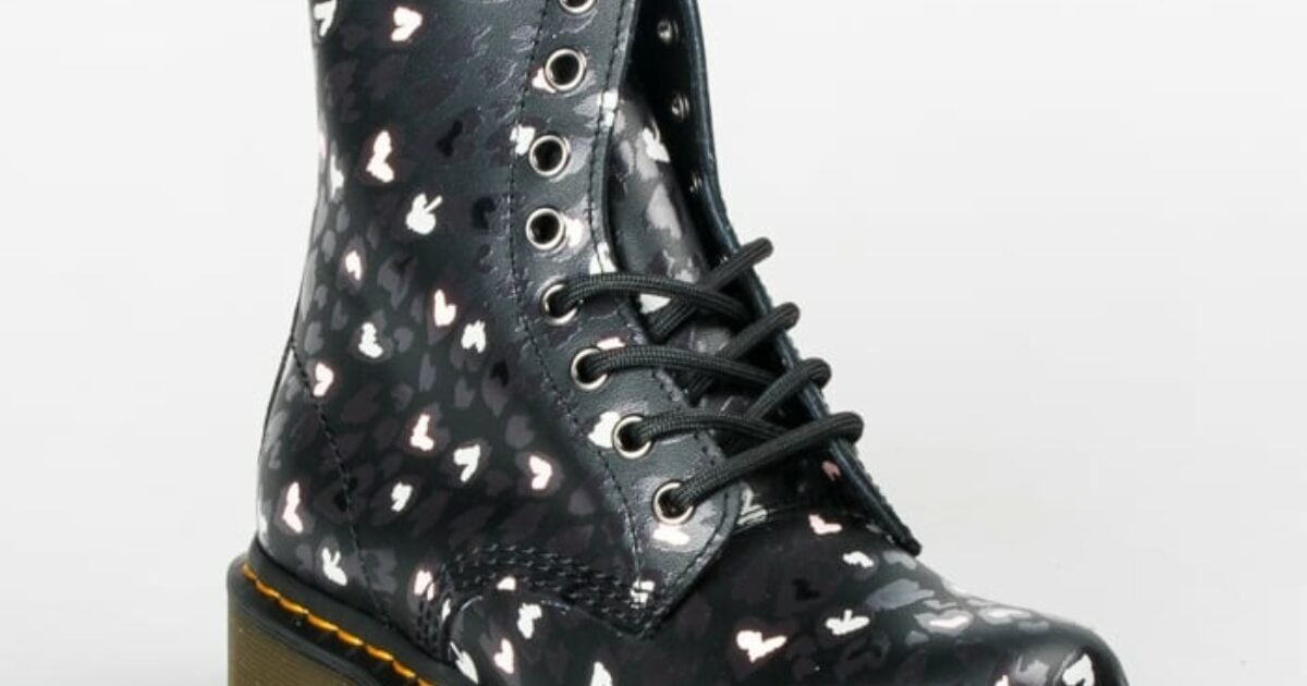 Giày Dr.Martens 1460 Pascal Leather Wild Heart 'Black Muti' 25481001 - Ảnh 4