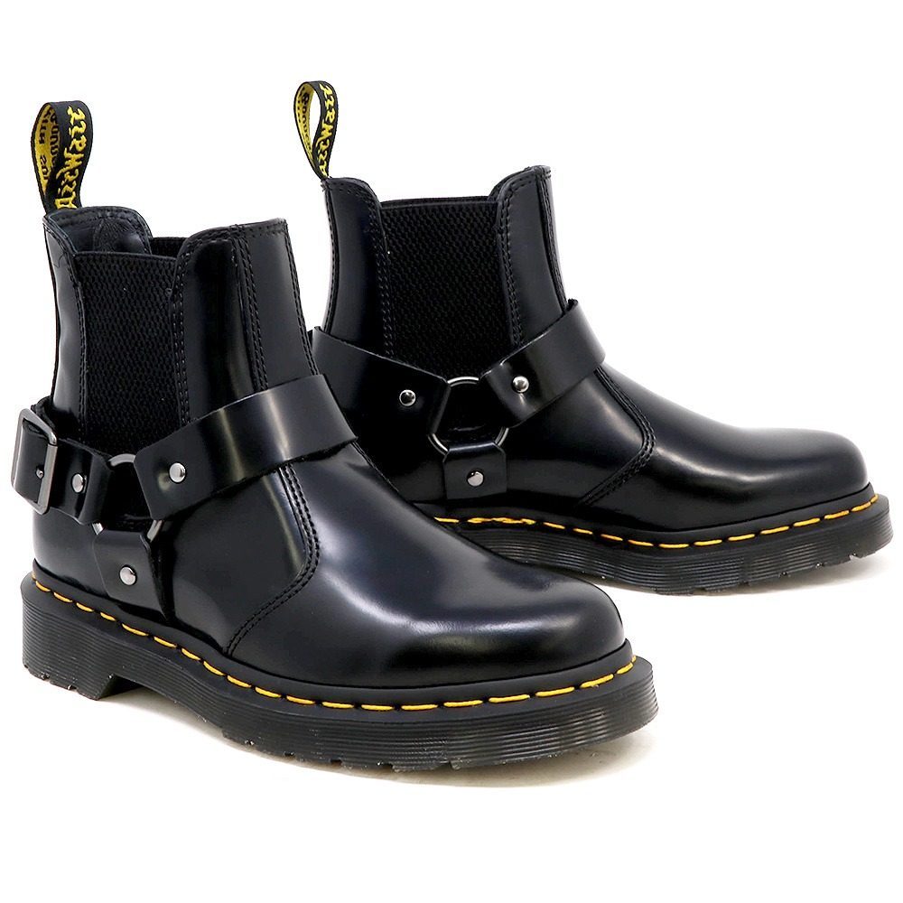 Giày Dr. Martens Wincox Smooth Leather Buckle Boots 'Black' 23866001 - Ảnh 5