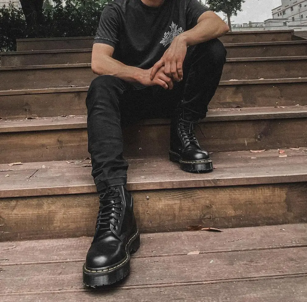 Giày Dr. Martens 1460 Bex Black Smooth 25345001 - Ảnh 4