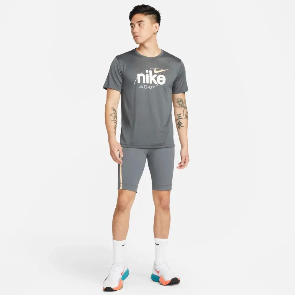 Alternative view of Áo Nike As Df Tee Lgd Wild Clash 'Iron Grey' DR7556-068