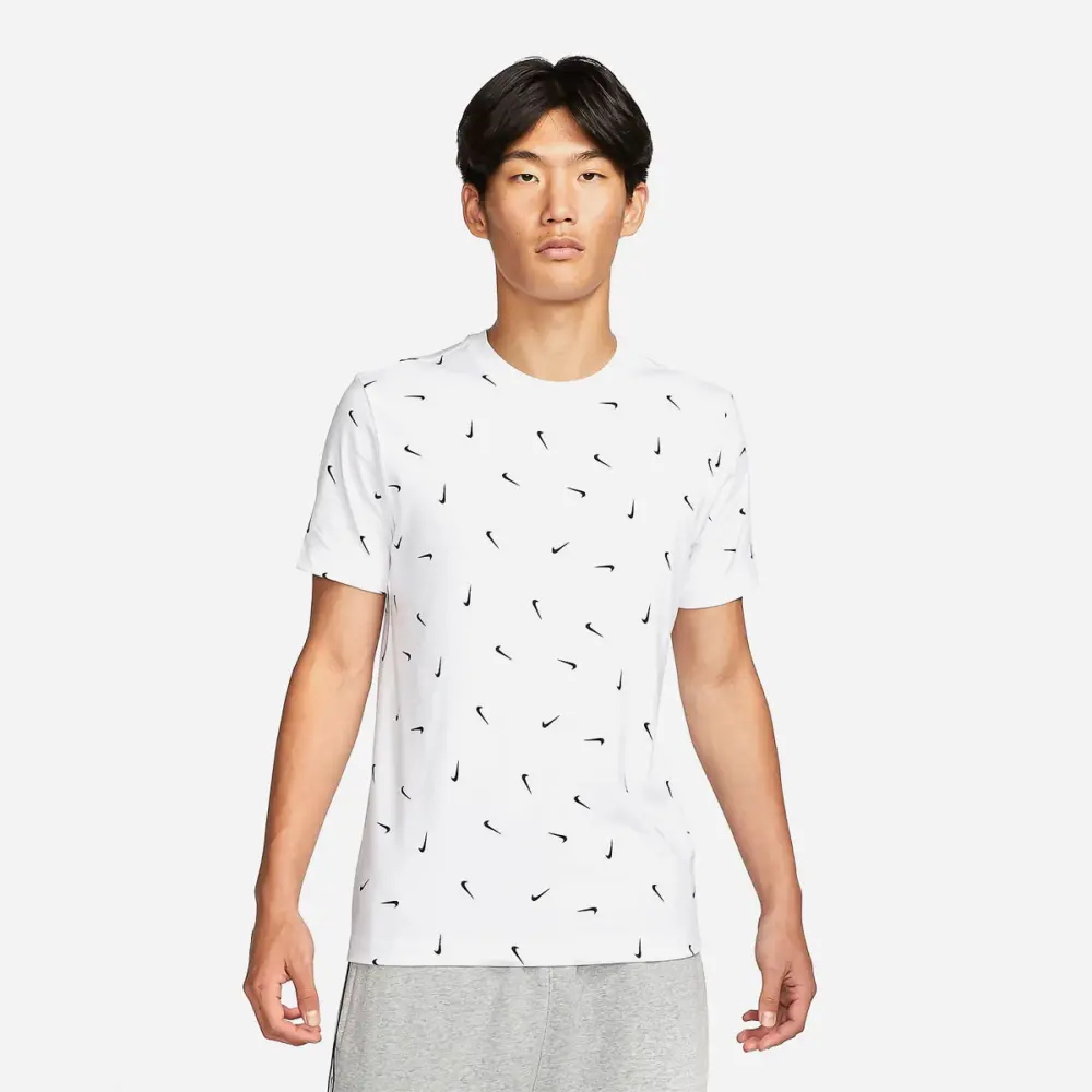 Alternative view of Áo Nike As Club Tee Aop 'White' DR7910-100