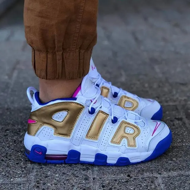 Giày Nike Air More Uptempo GS 'Fuchsia Blast' 415082-106 - Ảnh 3