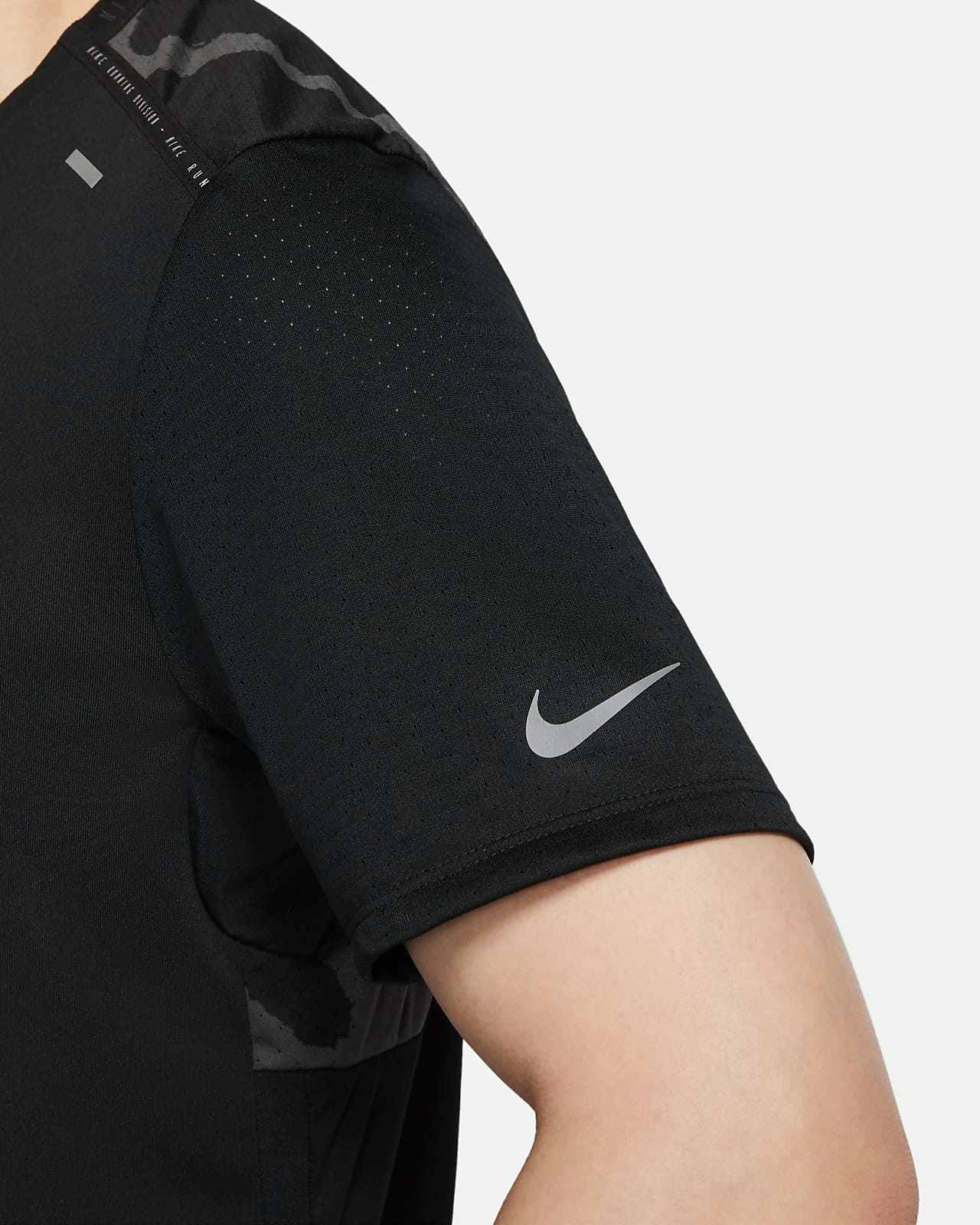 Áo Nike As Df Run Dvn Rise 365 Ss 'Black' DQ4758-010 - Ảnh 4