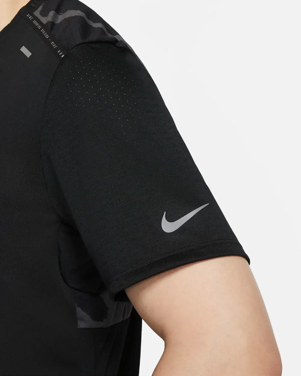 Áo Nike As Df Run Dvn Rise 365 Ss 'Black' DQ4758-010 - Ảnh 4