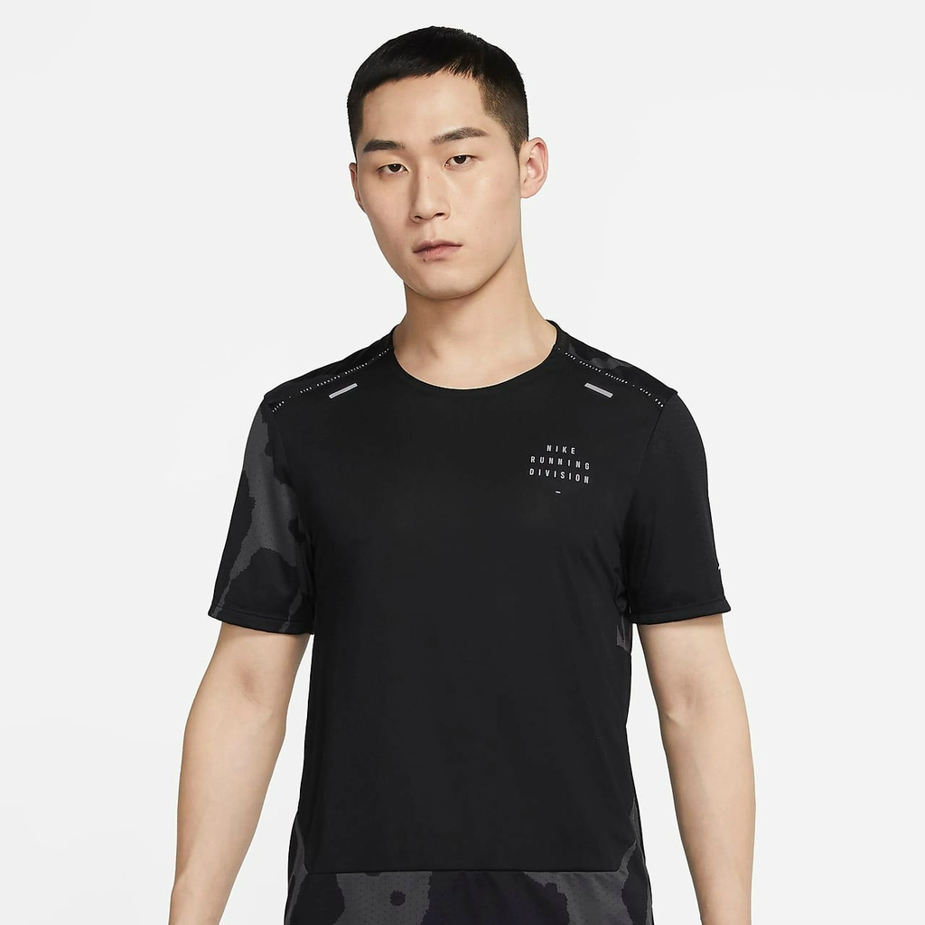 Áo Nike As Df Run Dvn Rise 365 Ss 'Black' DQ4758-010 - Ảnh 2