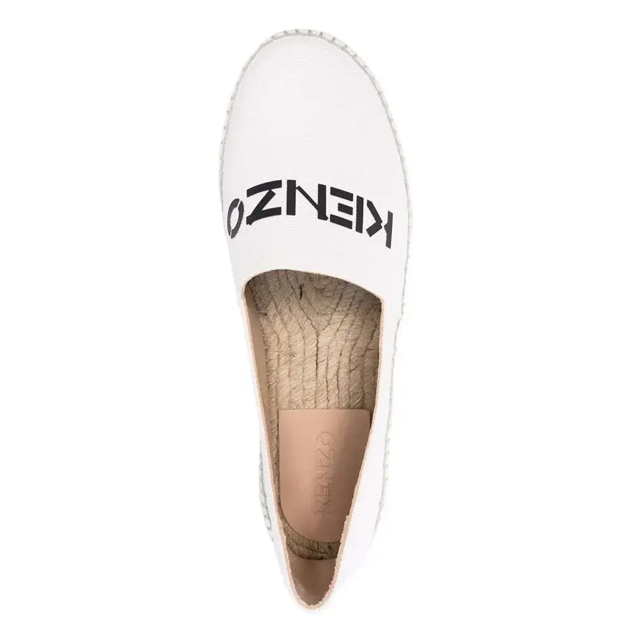 Alternative view of Giày Kenzo Slip On Logo Canvas Espadrilles 'White' FB62ES182F7101