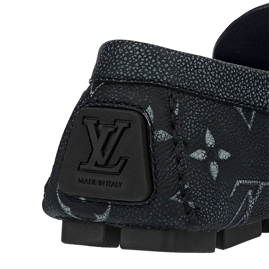 Giày Louis Vuitton LV Driver Moccasin 'Black' 1AAS2L - Ảnh 3