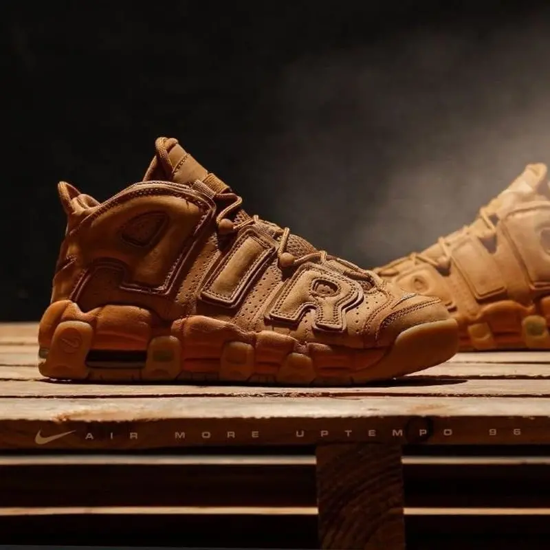 Giày Nike Air More Uptempo Flax (GS) 922845-200 - Ảnh 3