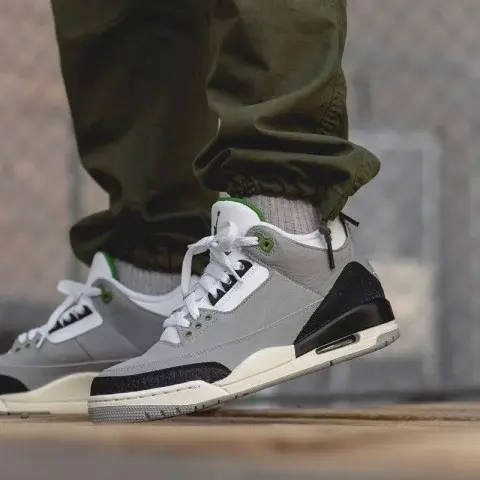 Giày Nike Air Jordan 3 Retro GS 'Chlorophyll' 398614-006 - Ảnh 5