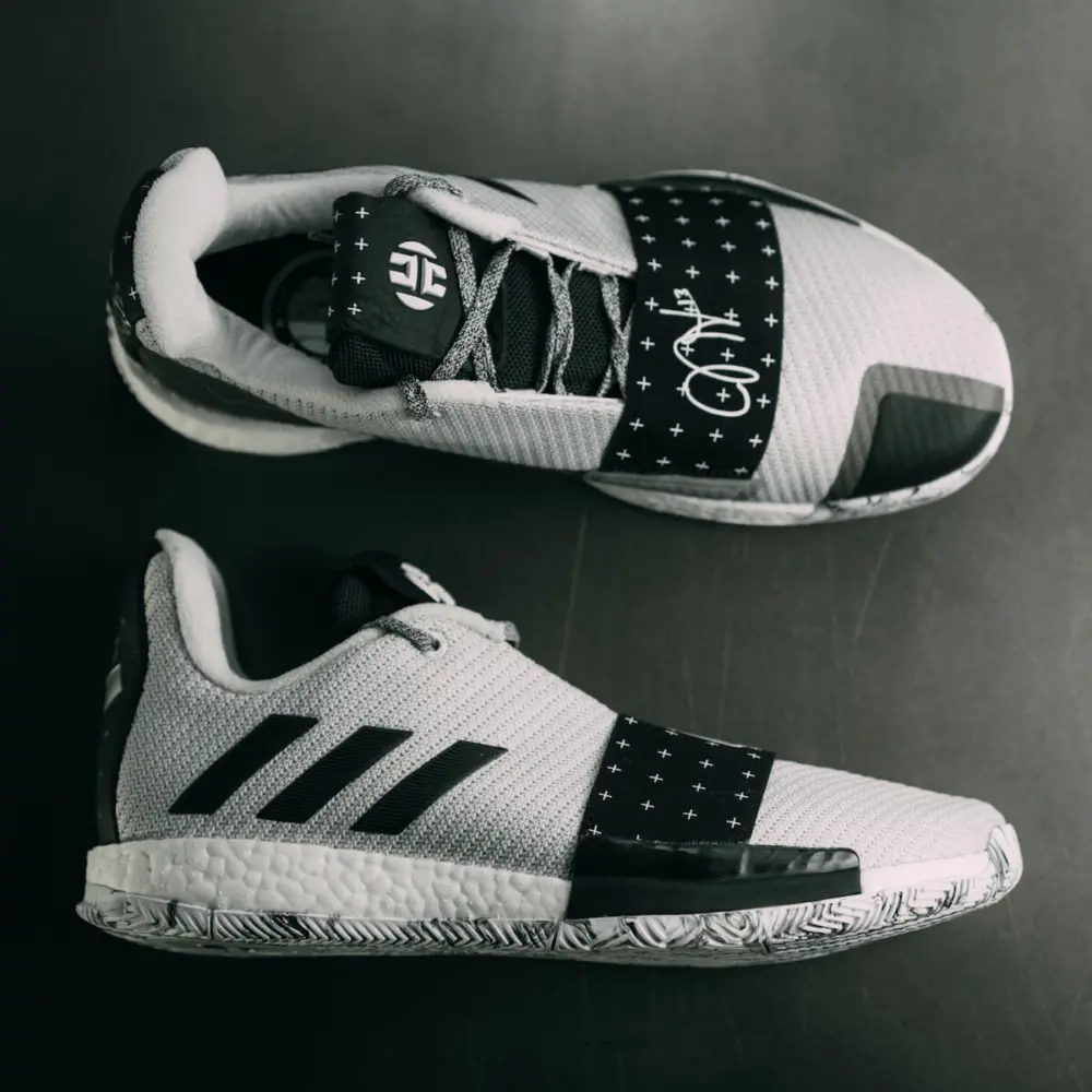 Alternative view of Giày Adidas Harden Vol 3 'James Grey' AQ0035