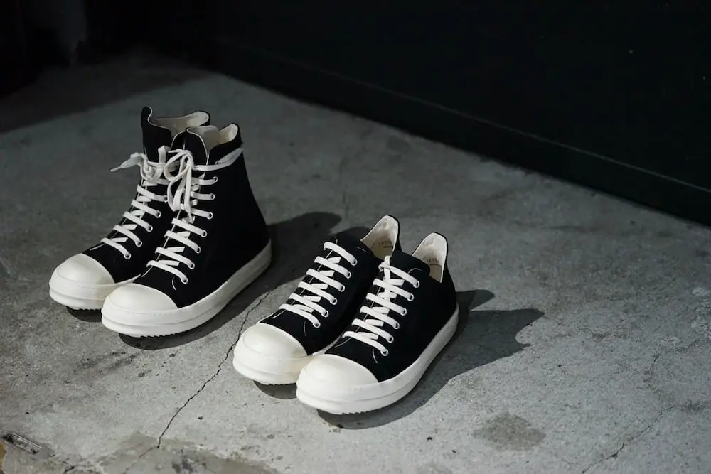 Giày Rick Owens DRKSHDW Canvas High Top Sneakers DU18F7800-CVP - Ảnh 4