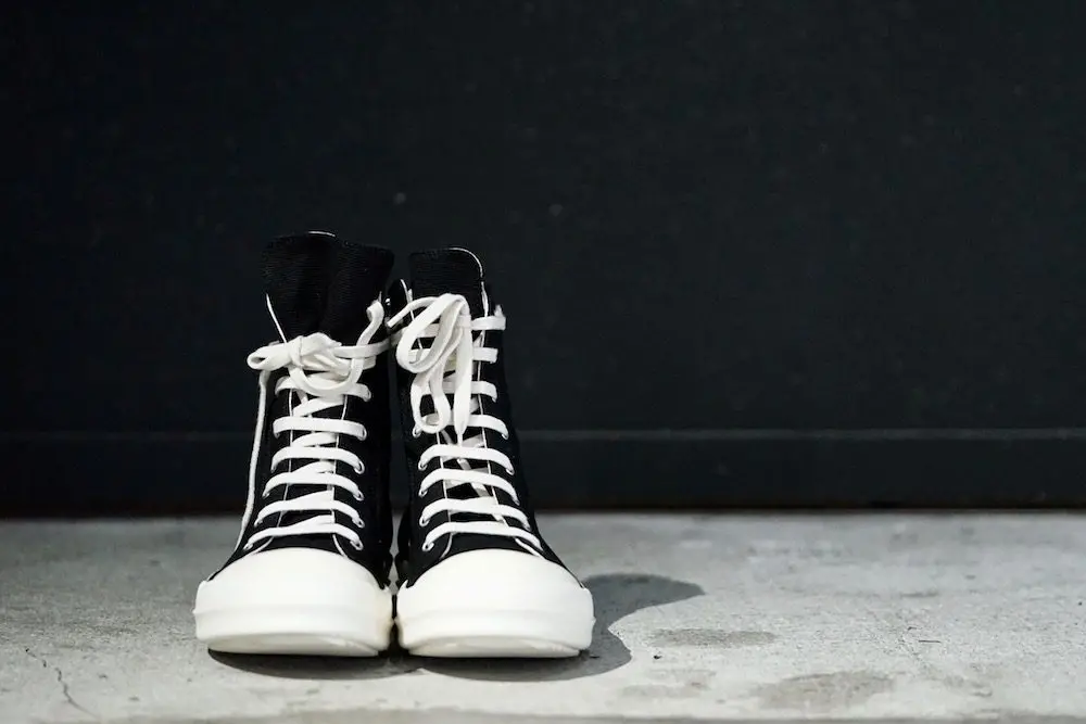 Giày Rick Owens DRKSHDW Canvas High Top Sneakers DU18F7800-CVP - Ảnh 5