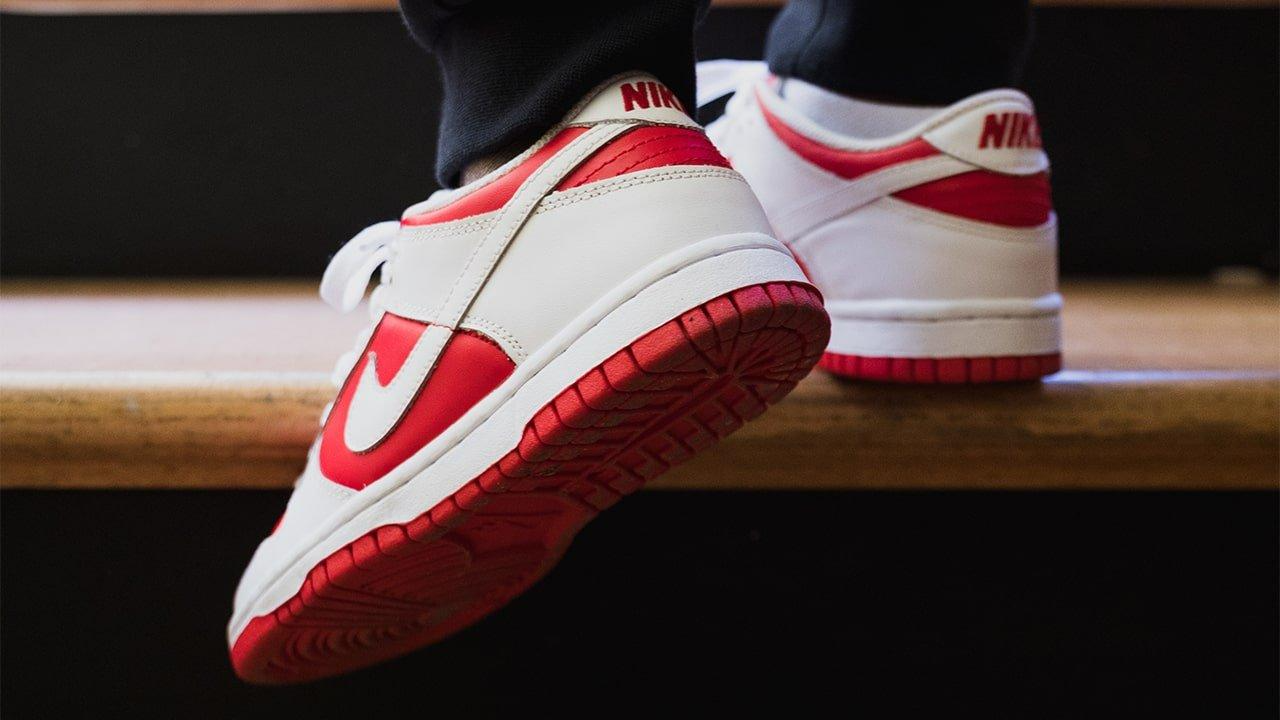 Giày Nike Dunk Low 'White University Red' DD1391-600 - Ảnh 5