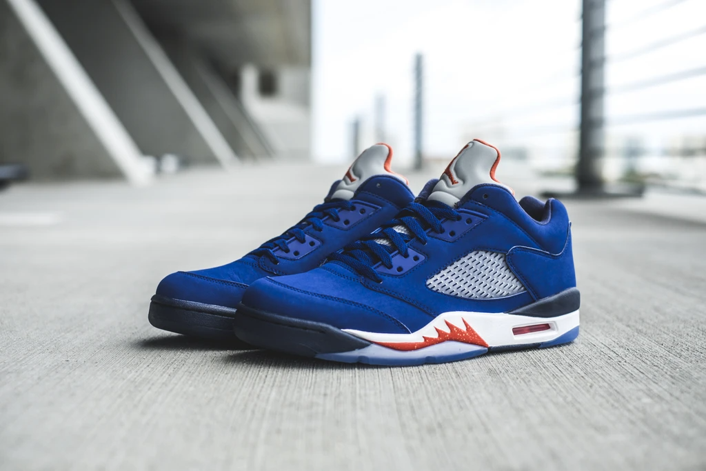Giày Nike Air Jordan 5 Retro Low 'Knicks' 819171-417 - Ảnh 4
