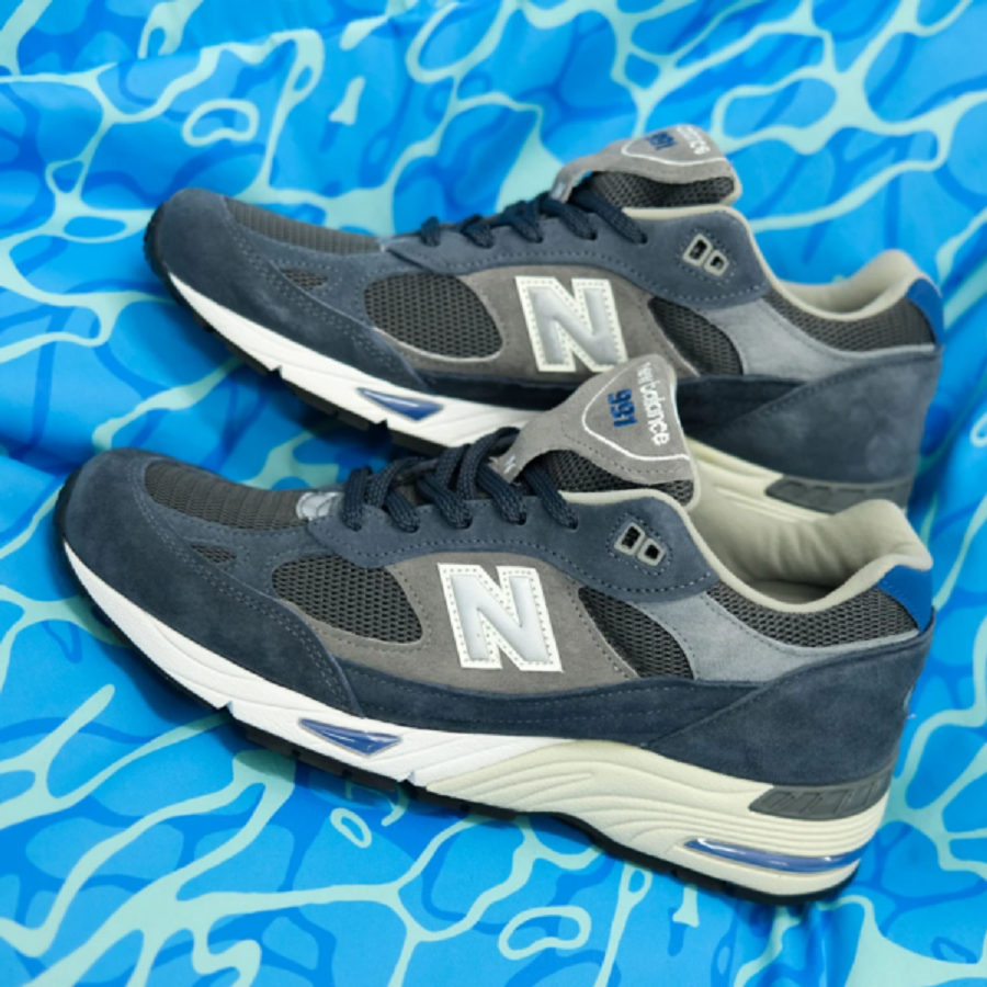 Giày New Balance 991 Made In England ‘Grey Blue’ M991GRB - Ảnh 4