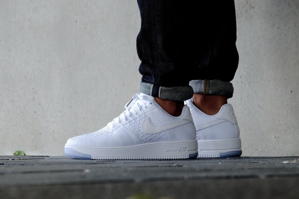 Giày Nike Air Force 1 Ultra Flyknit Low 'White Ice' 817419-100 - Ảnh 3